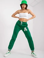 Teplákové nohavice EM DR 712 1.66P tmavo zelená