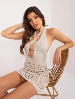 Šaty EM SK LR 04.26 svetlo béžová