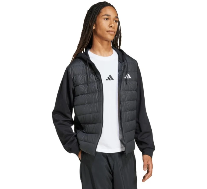Pánská péřová bunda Essentials Hybrid Hooded Jacket black pánská model 21391528 - ADIDAS