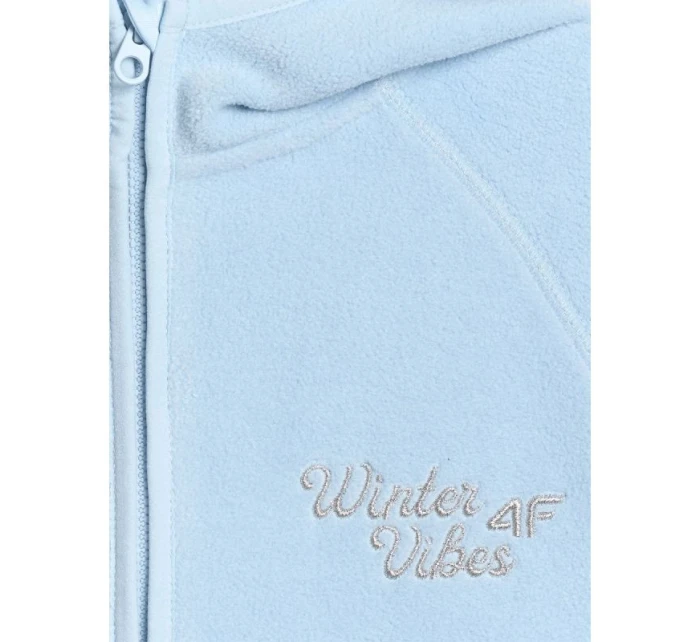 Dívčí volný fleece s kapucí model 21907156 - 4F