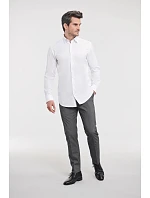 Kontrastní košile s dl. rukávem vzor rybí kost 11. grey model 22476056 - Russell Athletic Kontrastní košile s dl. rukávem vzor rybí kost 11. grey model 22476056 - Russell Athletic