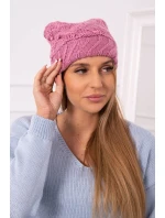 Dámska čiapka Dagmara K332 tmavo ružová
