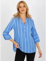 Dámská halenka model 18140208 modrá - FPrice Dámská halenka model 18140208 modrá - FPrice