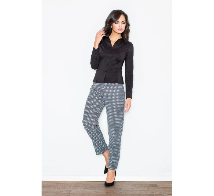 Košieľka Rachel M021 Black - Figl Košieľka Rachel M021 Black - Figl