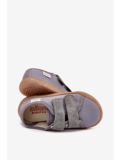 Detské barefoot papuče BF3 Grey - Milami