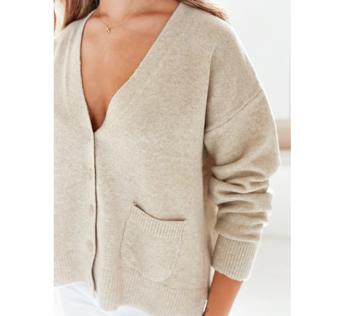 Dámský kardigan béžový Dstreet model 21990993 - FashionStreet