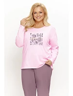 Pyžamo Taro 3657 Solene, dlouhé rukávy, velikosti 2XL–4XL, Z26