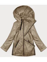 zateplená prošívaná dámská bunda v barvě cappuccino model 19709810 - S'WEST zateplená prošívaná dámská bunda v barvě cappuccino model 19709810 - S'WEST