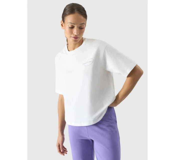 Dámske tričko oversize s 4F 4FRSS24TTSHF2089-11S