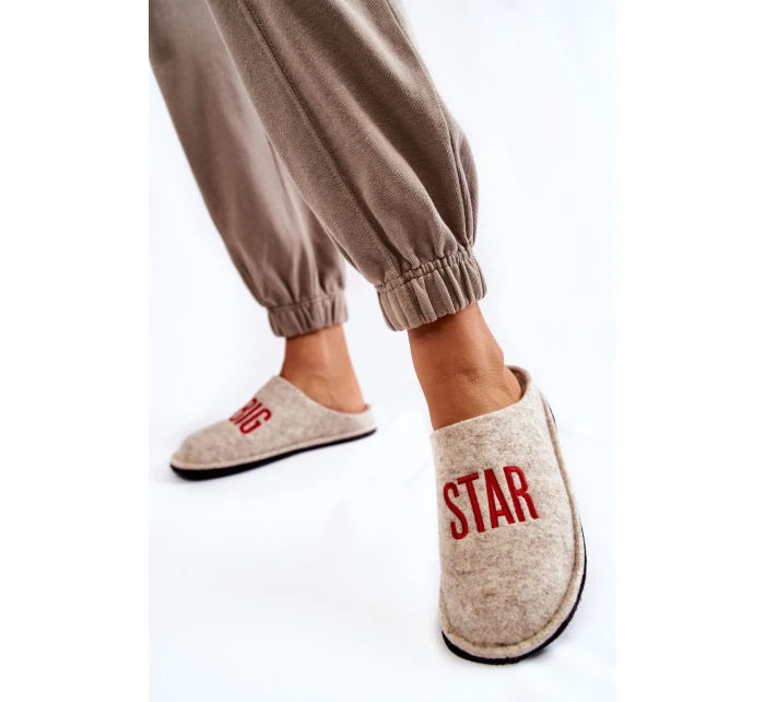 Domácí pantofle Big Star model 21600995 Béžová - Big Star Shoes