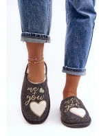 Dámské klasické pantofle s šedé model 21641348 - Boto Dámské klasické pantofle s šedé model 21641348 - Boto