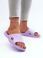 Klasyczne Klapki Damskie Fioletowe Juniria