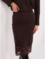 Spódnica MI SD model 21724651 ciemny brązowy - FPrice