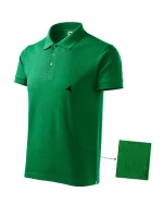 Bavlnená polokošeľa pánska stredne zelená