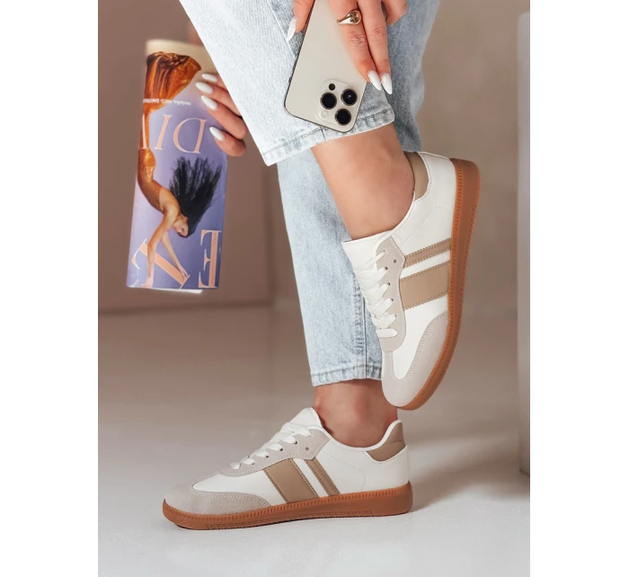 Dámské sportovní tenisky beige Dstreet model 21983741 - FashionStreet