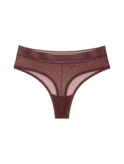 Tempting Sheer Highwaist String 2P Chocolate Chocolate model 21789706 - Triumph