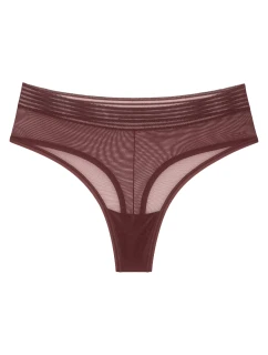 Tempting Sheer Highwaist String 2P  Chocolate  Chocolate  model 21789706 - Triumph