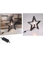 Dekoratívna hviezda s LED osvetlením 35 cm čierna Dětské