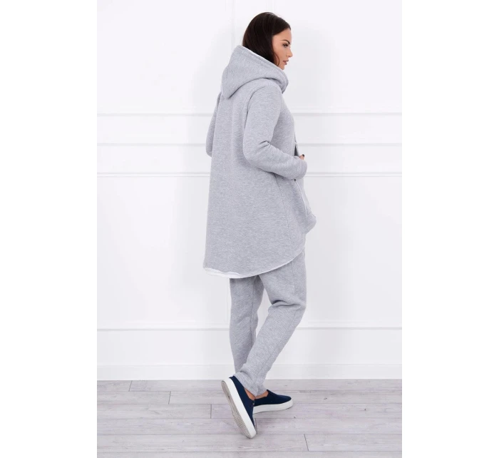 Šedá souprava kalhot model 21755628 - K-Fashion Šedá souprava kalhot model 21755628 - K-Fashion