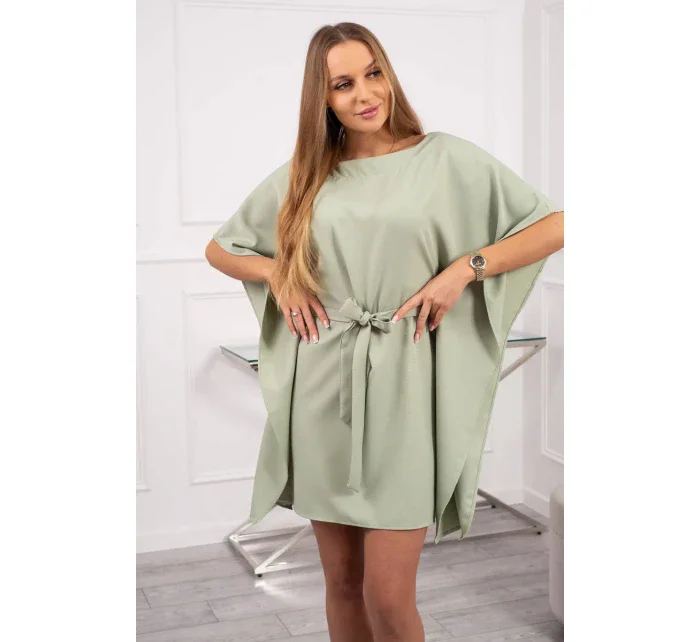 Oversize netopýří šaty tmavě mátové