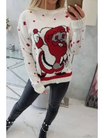 Svetr s  ecru model 18748055 - K-Fashion