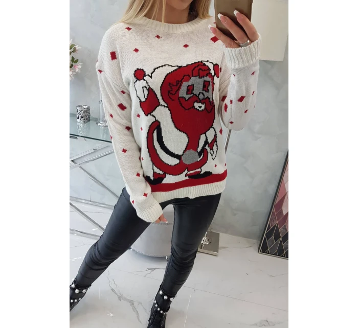 Svetr s  ecru model 18748055 - K-Fashion