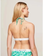 Dámska plavková podprsenka UW0UW05367 0IE zelená so vzorom - Tommy Hilfiger