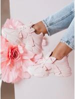 Dámské tenisky na platformě pink model 21983804 - Dstreet Dámské tenisky na platformě pink model 21983804 - Dstreet