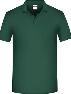 Daiber JN 874 Pánske pracovné polo z bio piqué 02.0874 tmavozelené