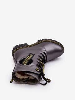 Dětské zateplené botky Trapery šedé model 21632804 - EVENTO