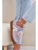 Dámské Tenisky Na Platformě S Ozdobami Fialové model 21688396 - Boto Dámské Tenisky Na Platformě S Ozdobami Fialové model 21688396 - Boto