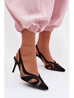 Dámské sandály na jehlovém podpatku Černé model 22103166 - Boto