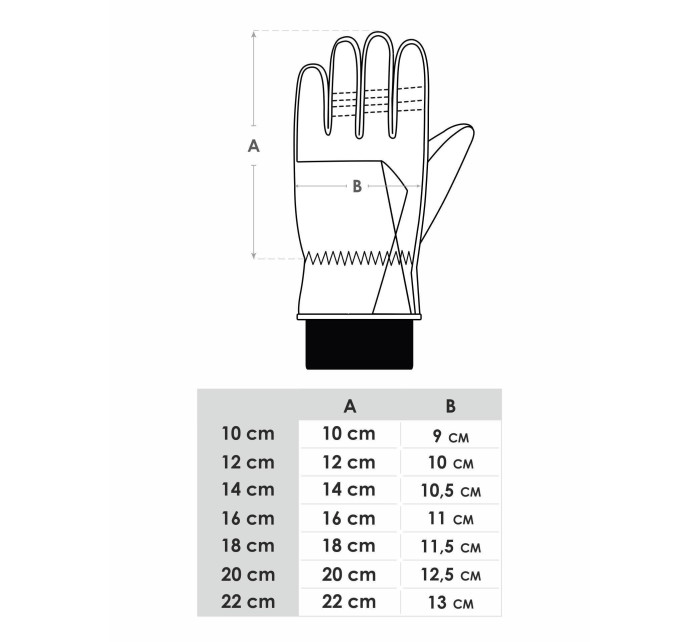 Yoclub Detské zimné lyžiarske rukavice REN-0220C-A110 Grey
