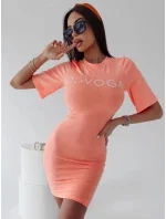 Dámske šaty 277797 lososové - Ola Voga Dámske šaty 277797 lososové - Ola Voga