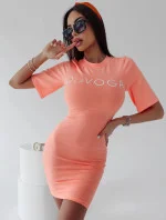 Dámske šaty 277797 lososové - Ola Voga