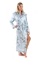 Dámsky župan Miya 2126 0013 Svetlosivá japonská záhrada - Vestis