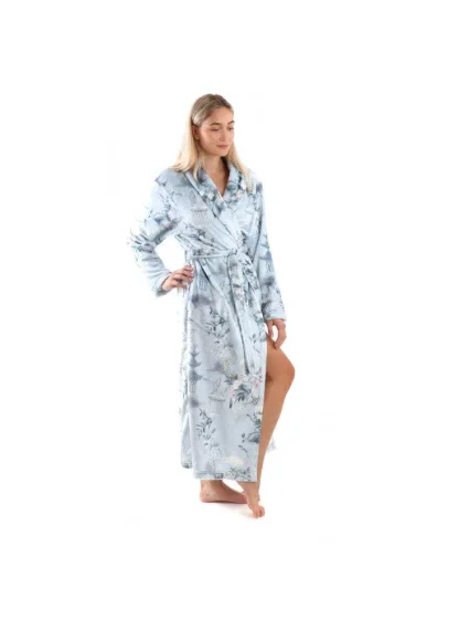 Dámsky župan Miya 2126 0013 Svetlosivá japonská záhrada - Vestis