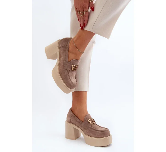 Topánky na podpätku model 193930 Krok vo veľkom štýle