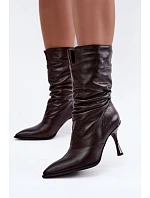 Boty na podpatku model 231587 Step in style Boty na podpatku model 231587 Step in style