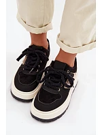 Dámské tenisky na platformě černé model 22039766 - Boto Dámské tenisky na platformě černé model 22039766 - Boto