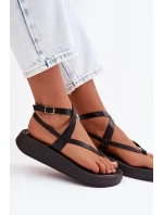 Dámské sandály na platformě Černé model 22038434 - Boto