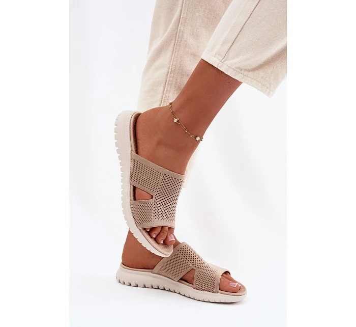 Dámské pantofle Sergio Leone KL064 Béžové