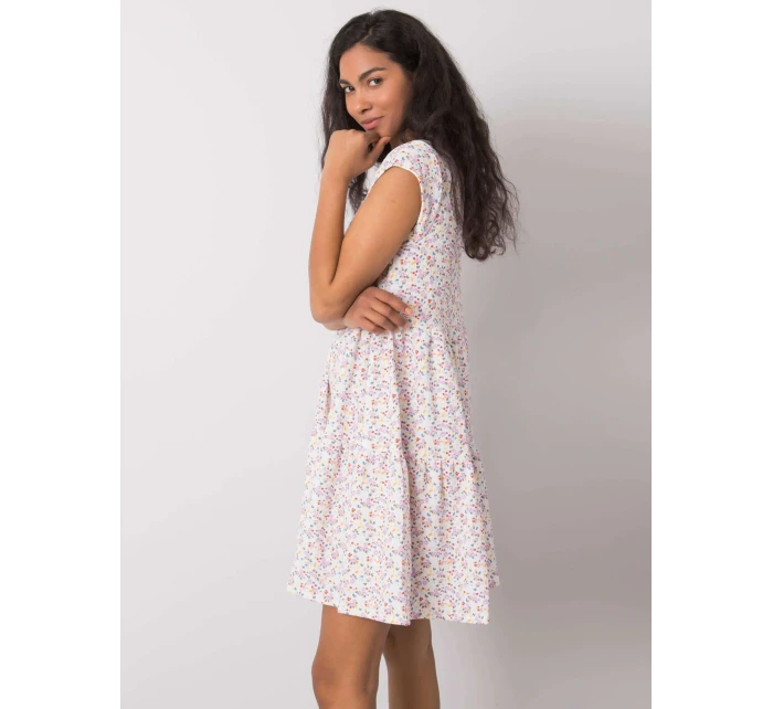 Šaty model 17614718 bílá růžová - FPrice Šaty model 17614718 bílá růžová - FPrice