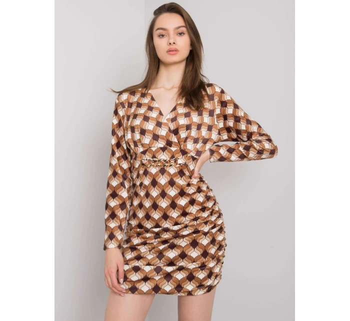 Šaty DHJ SK 12695.26P svetlo hnedá Šaty DHJ SK 12695.26P svetlo hnedá