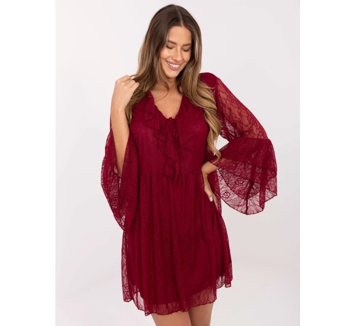 Šaty MI SK 62435.16 bordové