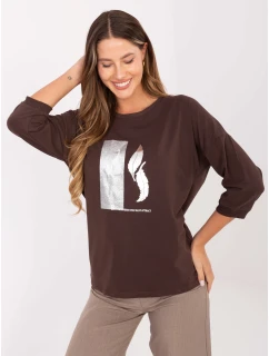 Blúzka RV BZ A820.27P tmavohnedá