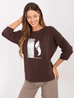 Blúzka RV BZ A820.27P tmavohnedá