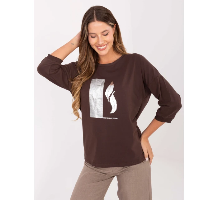 Blúzka RV BZ A820.27P tmavohnedá Blúzka RV BZ A820.27P tmavohnedá