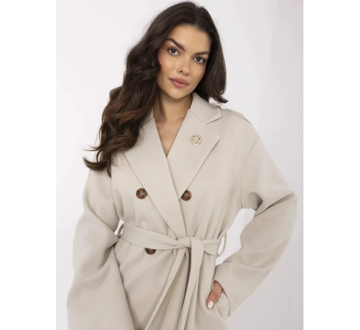 Kabát TW CZ BI 28987.85 svetlo béžový