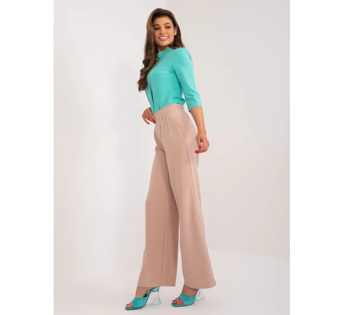 Spodnie WN SP model 19525626 camelowy - FPrice Spodnie WN SP model 19525626 camelowy - FPrice